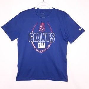 The Nike Tee NY Giants Graphic Tee Shirt Royal Blue Size Medium